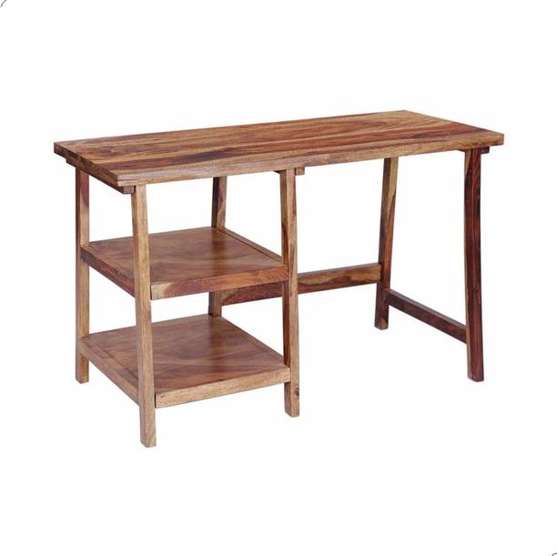 TRUE FURNITURE Sheesham Wood Writing/Study/Computer Table/Desk for Home/Office Solid Wood Study Table