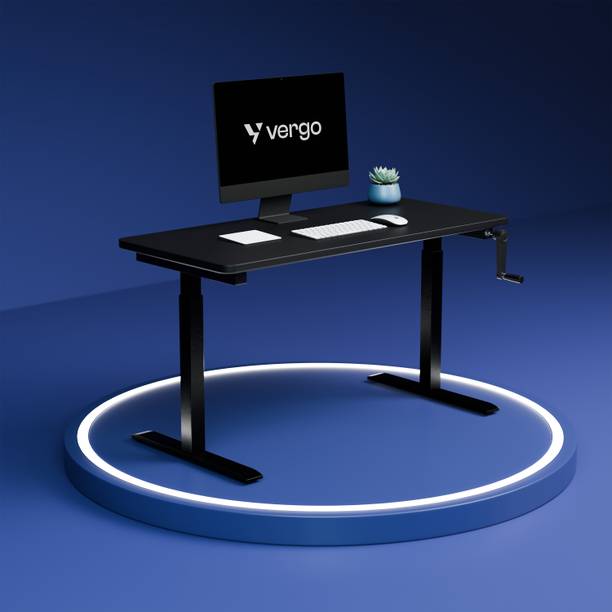 Vergo Vergo Move M1 Manual Standing Desk 1200 x 600, Sit-Stand Height Adjustable Table Engineered Wood Office Table