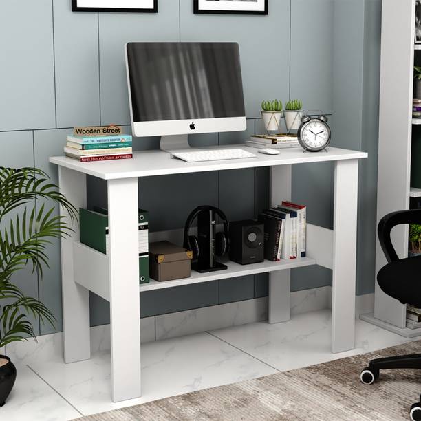 Wooden Street WoodenStreet Brook Engineered Wood Study Table for Bedroom, Living Room, Office Engineered Wood Study Table