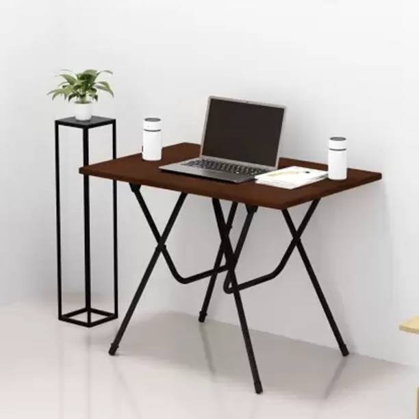 VIKUFURN Foldable Office table laptop desk Engineered Wood Study Table