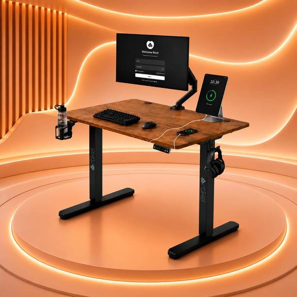 Artikel Artikel Eco-Neo Height Adjustable Standing Table 120x60cm, USB & Type-C Engineered Wood Office Table