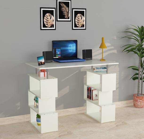 PICKWOOD Harvel Study Table, Computer, Laptop, WFH Office Desk with Storage Engineered Wood Study Table