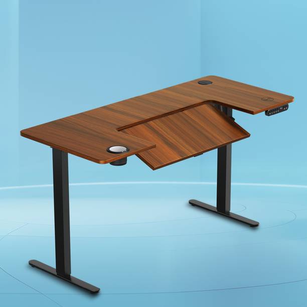 The Sleep Company AeroFlip Electrical Adjustable Desk 1200 mm| SmartFlip Sit-Stand Ergonomic Table Engineered Wood Office Table