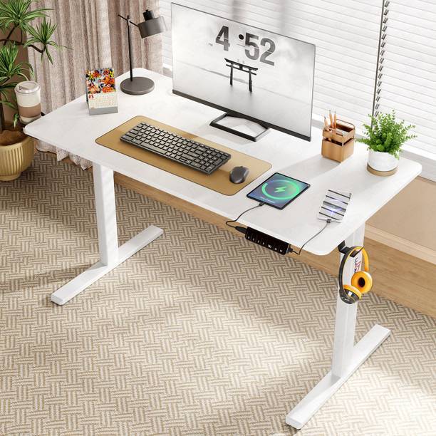 LUKZER EST-003/UC Sit-Stand Ergonomic Table 600 X 1200 X 720 | Engineered Wood Office Table