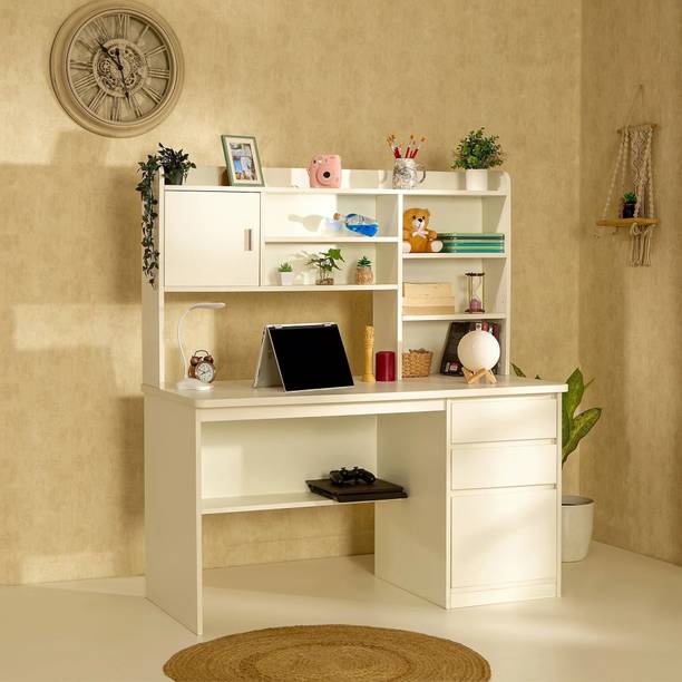 GREEN SOUL Luxari Premium Study Table with Book Shelf, Laptop & PC Workstation, IS 3087 Engineered Wood Multipurpose Table