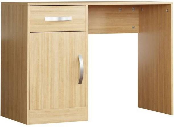 Designcraft Wooden Study Table with Drawer & Cabinet | Compact Office Desk Engineered Wood Study Table