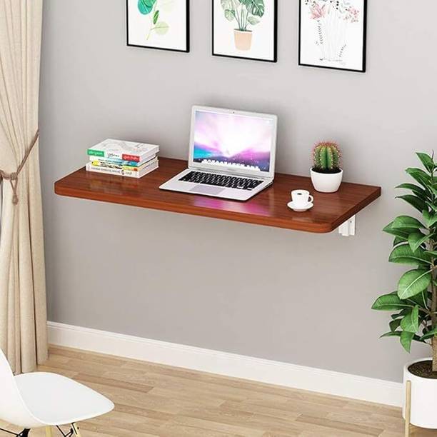 Indian Decor 95770 Folding Table Solid Wall Table Folding Wood/Teak Table Wall Folding Engineered Wood Multipurpose Table