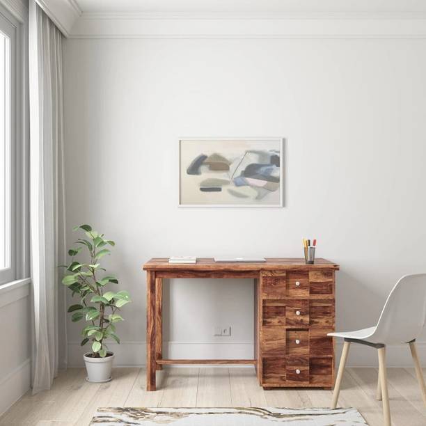 Rajgharana Pure Sheesham Wooden Writing Study Desk Computer Laptop Table For Home & Office Solid Wood Study Table