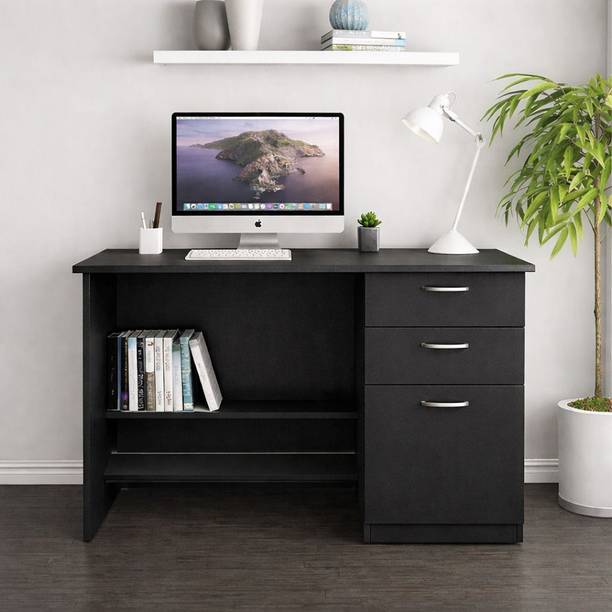 Suhebsexports Computer Desk for Home & Office, 3 Drawers Storage, MDF Board Study Table Engineered Wood Multipurpose Table