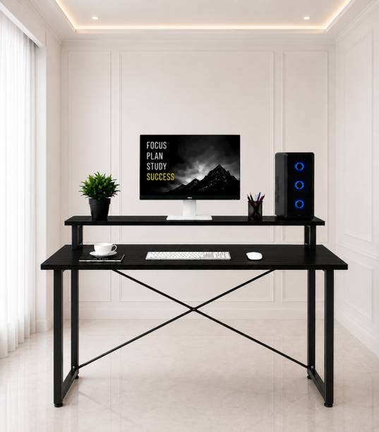 City of Akasha Monitor Shelf Workstation Series Engineered Wood Multipurpose Table