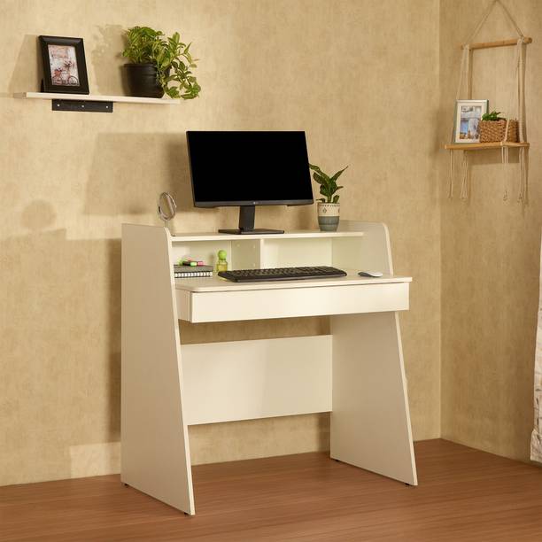 GREEN SOUL Ripple Table with Moniter Riser| IS-3087 Certified| Storage Drawer & Wide Legs| Engineered Wood Study Table