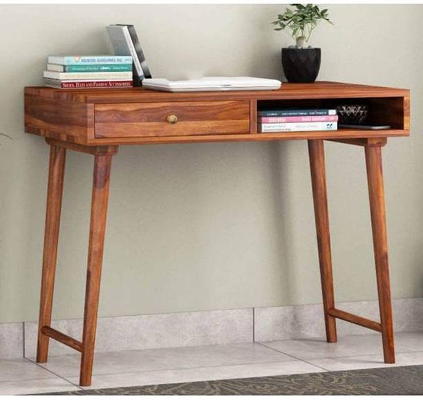 UNITEK FURNITURE Sheesham Computer Desk for Home Office Writing Laptop Table Solid Wood Study Table
