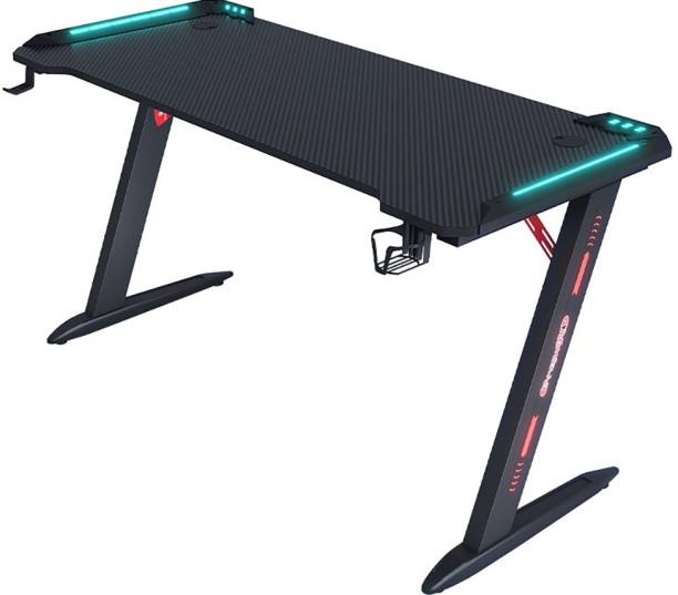 SYGA Computer Light Desk Gaming Table Office (Black Legs) Engineered Wood Office Table