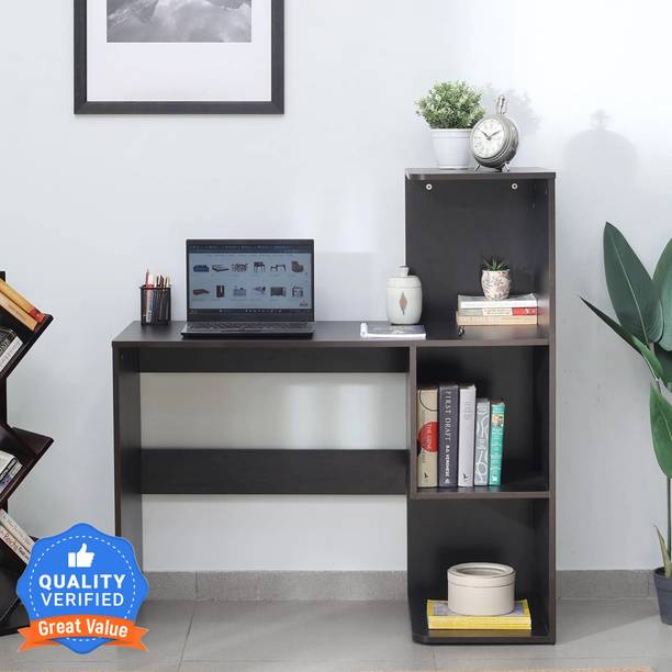 Mintwud from Pepperfry Nara Comupter Table/Study Table With Open Shelf Storage For Home Engineered Wood Study Table