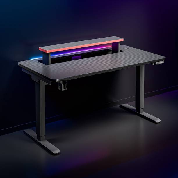 GREEN SOUL Phantom Gaming | Smart Wire Routing | 15W Fast Wireless Charging| 25mm Thick Top Engineered Wood Multipurpose Table