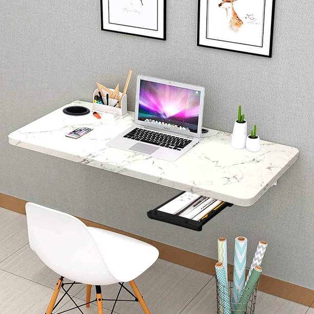 Torche Torche 18x 31.5 inches Wall Mounted Table Foldable | Wall Table | Foldable Solid Wood Study Table