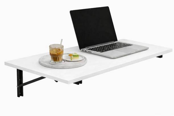 Enigmatic Woodworks Wall Mounted Folding Study Table | Space Saving Foldable Laptop Desk for Home Engineered Wood Study Table