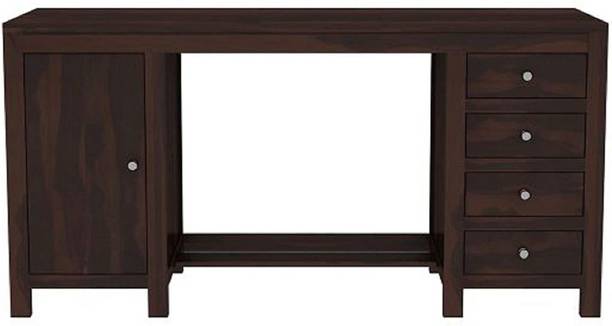 Wopno Furniture Pure Sheesham Wooden Writing Study Desk Computer Laptop Table For Home & Office Solid Wood Study Table