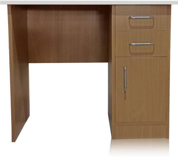 MONTAGE Wooden Study Table With Storage Computer Table Work Station & Office Furniture Engineered Wood Study Table