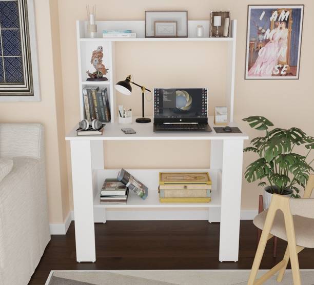 SPYDER HOME DECORE Portable Work From Home Study Desk Engineered Wood Office Table Engineered Wood Study Table