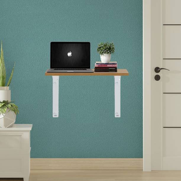 woodcom Wall Mounted Study Table, Office Table, Laptop Table, Folding Utility Table Engineered Wood Study Table