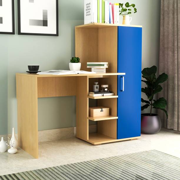 Floresta Wud Engineered Wood Pink City Theme Study Table For Living Room, Office. Engineered Wood Study Table