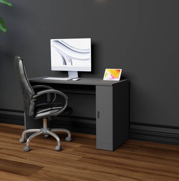 FunTree Office Computer Desk with Storage Cabinet Study Table for Home Laptop/Desktop Engineered Wood Multipurpose Table