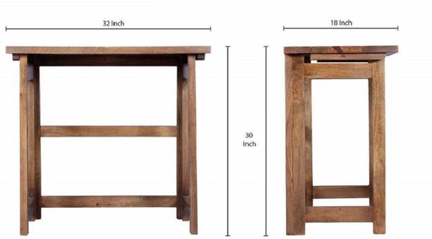 UNITEK FURNITURE Sheesham Computer Desk for Home Office Writing Laptop Table Solid Wood Study Table
