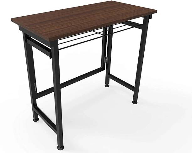 InnoFur Aplos Folding Study/ Laptop Table Brown Engineered Wood Multipurpose Table
