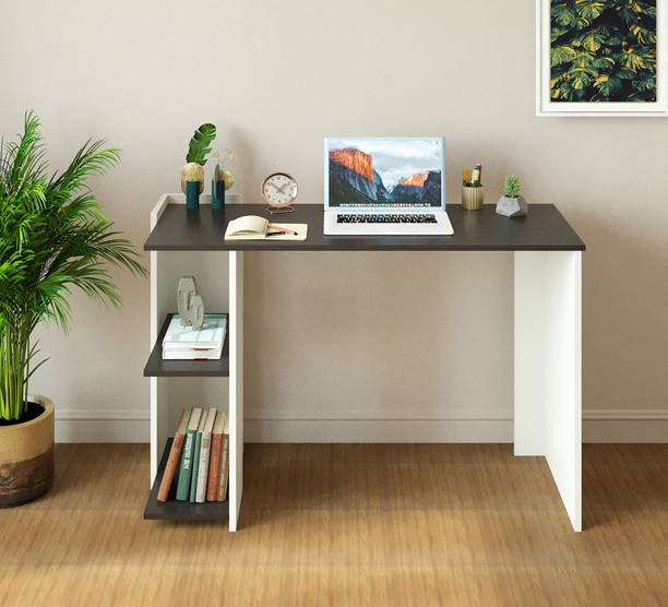 FURNEASER Lumia Computer Table with Shelf, Laptop Table, Engineered Wood Study Table