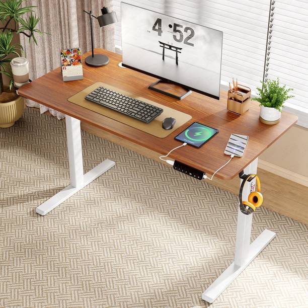 lukzer EST-003/UC Sit-Stand Ergonomic Table 600 X 1200 X 720 | Engineered Wood Office Table