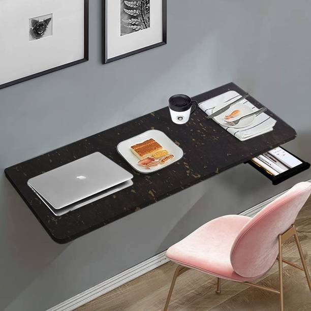 Torche Wall Mounted Table (16 x 31.5) Solid Wood Study Table