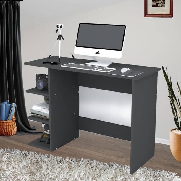 SPECIALITY PANELS Corner rounded Top with 3 Tier Side Storage & Termites resistance Engineered Wood Multipurpose Table