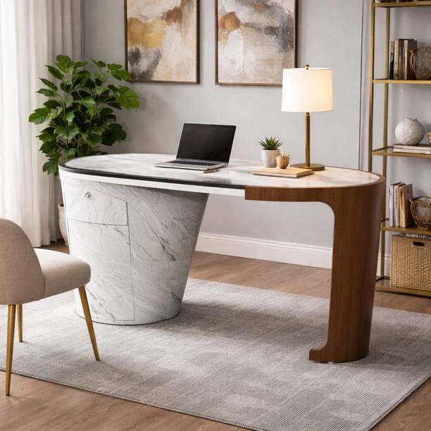 Sheijin Sheijin Elite Curve Study Desk, Office Desk, Computer Table Solid Wood Study Table