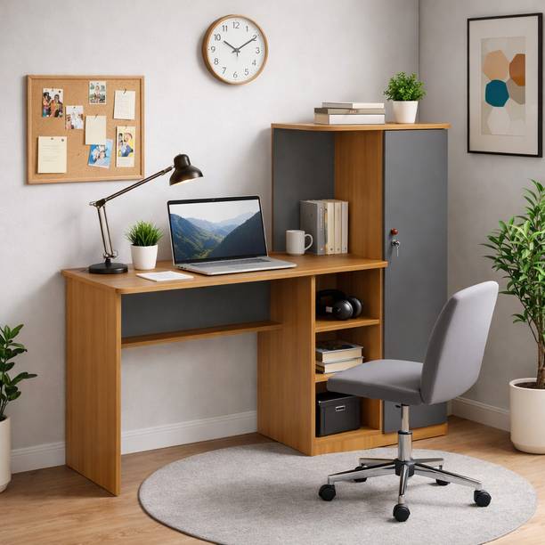 Trevi Krystal Study Engineered Wood Office Table