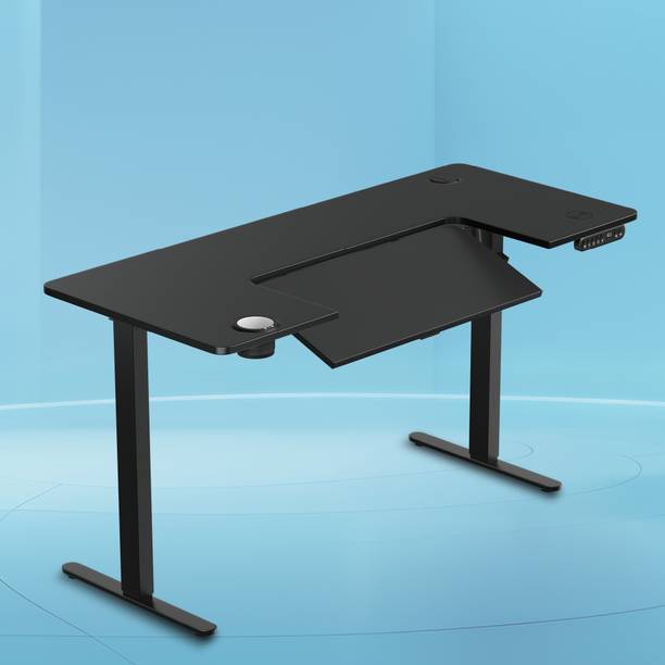 The Sleep Company AeroFlip Electrical Adjustable Desk 1600 mm| SmartFlip Sit-Stand Ergonomic Table Engineered Wood Office Table