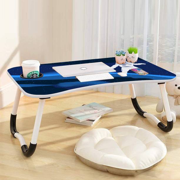 ZAFRA Portable Laptop Study Table, Foldable Students Stand For Office Computer Desk Wood Portable Laptop Table