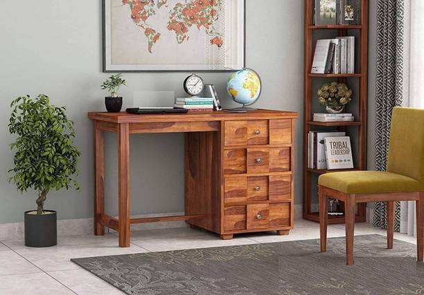 Shree Jeen Mata Enterprises Solid Sheesham Wood Study Table Without Chair For Study Room / Office Solid Wood Study Table