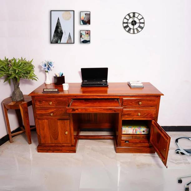 SONA ART & CRAFTS Rosewood ( Sheesham ) Solid Wood Study Table
