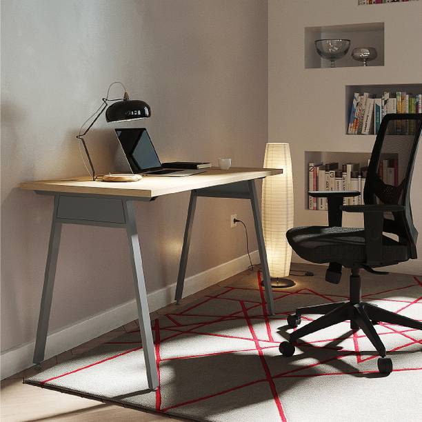 HNI India NUCLEO+ Executive Table for Home, Study Office| Effective Wire Management| Solid Wood Multipurpose Table