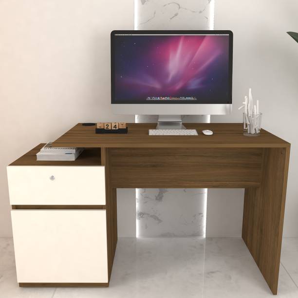 spacesbyU Dyno Study Table with Drawer & Storage | Office Table | Engineered Wood Study Table