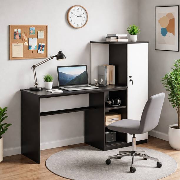 Trevi Krystal Study Engineered Wood Office Table