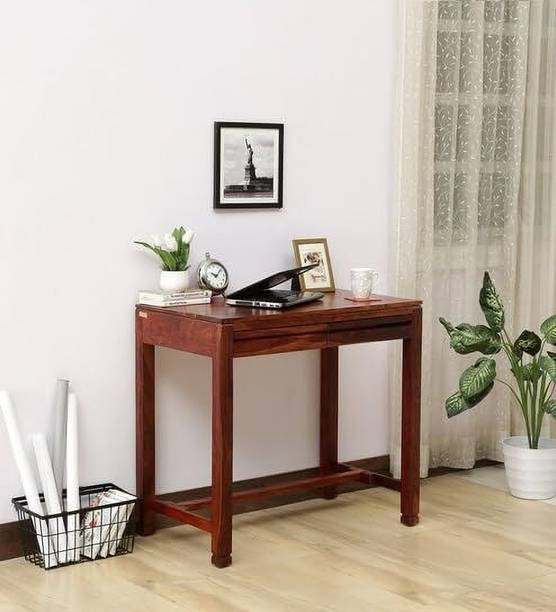 AMBICA WOODMART study table with storage, computer desk, wooden computer table, computer table Solid Wood Study Table