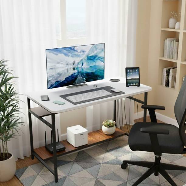 Hearstea H.sea C series, Gaming_Work computer desk 3 tier storage (120cms) Engineered Wood Multipurpose Table