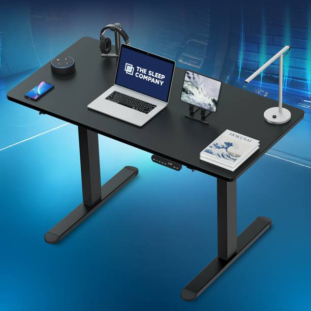 The Sleep Company Adjustable Desk 1200x600x700 | Sit-Stand Ergonomic Table | Engineered Wood Office Table