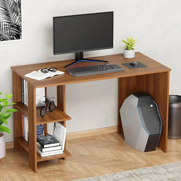 lukzer Office & Study Table (ST-007) Oak Brown Engineered Wood Multipurpose Table