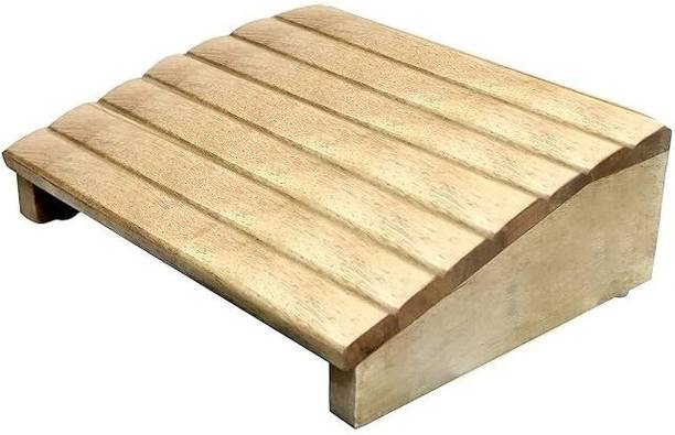 MAHADEV Foot Rest Under Table For Office Home | Under Desk Foot Rester Solid Wood Office Table
