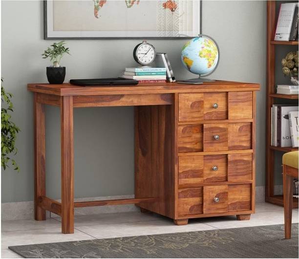 apana timber COMFY Solid Sheesham Wood Office & Study Table With Multi Storage Space || Solid Wood Multipurpose Table