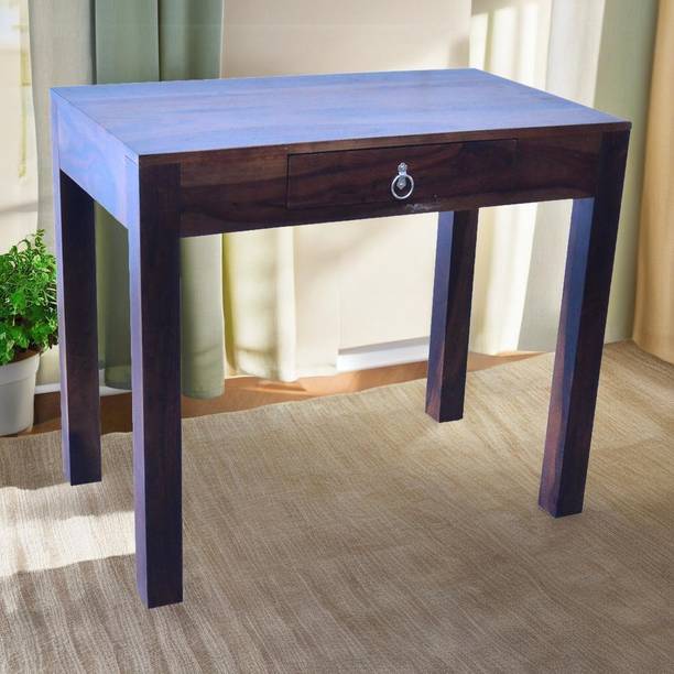 WOOD OASIS Sheesham Wood Solid Wood Study Table Drawer(Free Standing, Finish Color - Walnut Brown Finish) Solid Wood Study Table