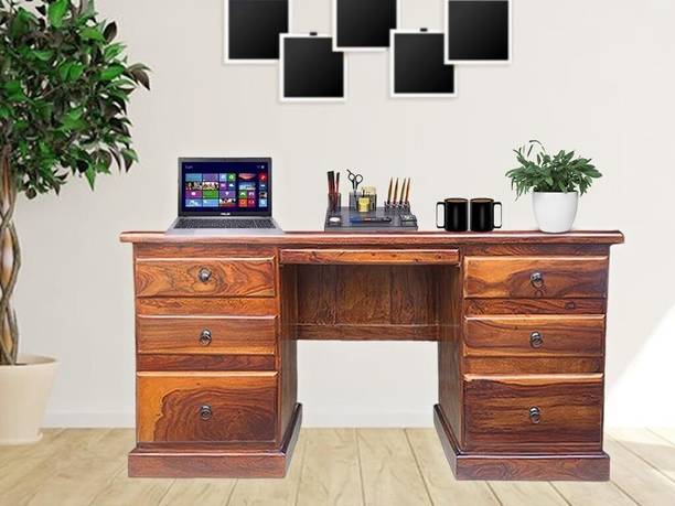 SB Handicrat Sheesham Wood Study/Writing/laptop/Computer Desk ll Solid Wood Study Table